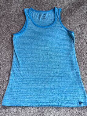 On The Byas PacSun Heather Blue Striped Tank Top Size S | Y2K Skate 2009 Vintage